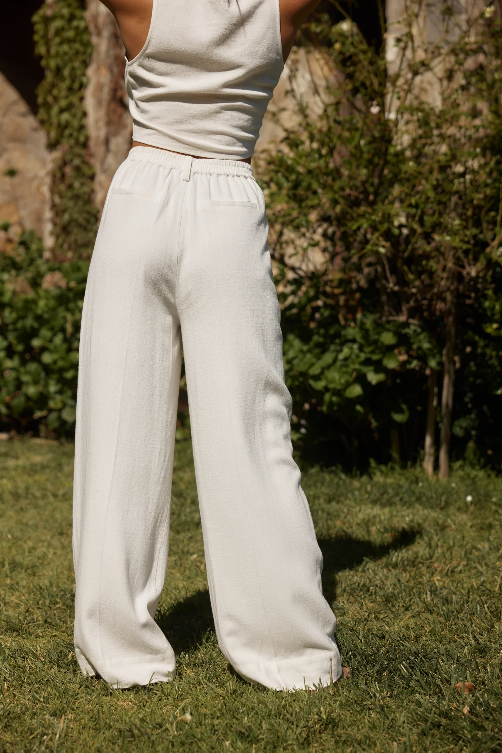 Diane White Linen Trouser