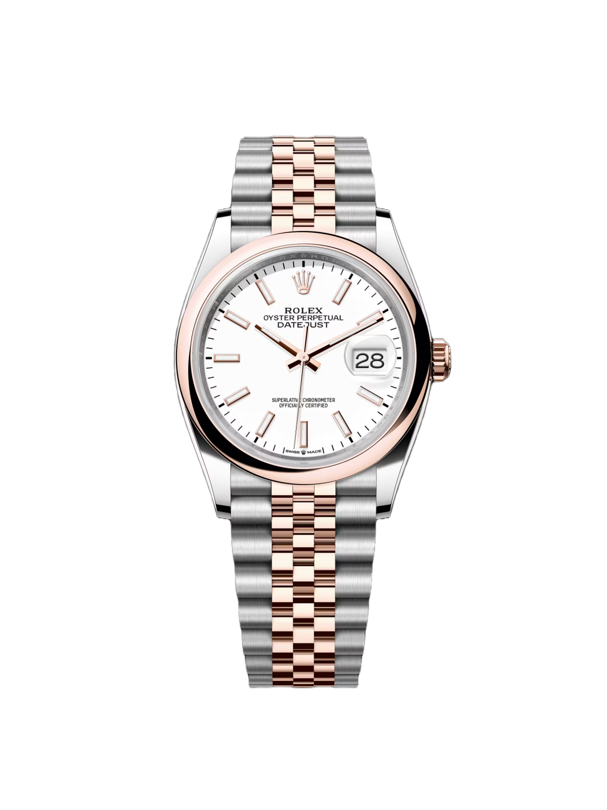 【Super Clone】RLX  Datejust 36mm 126201 White Dial Jubilee Bracelet Watch