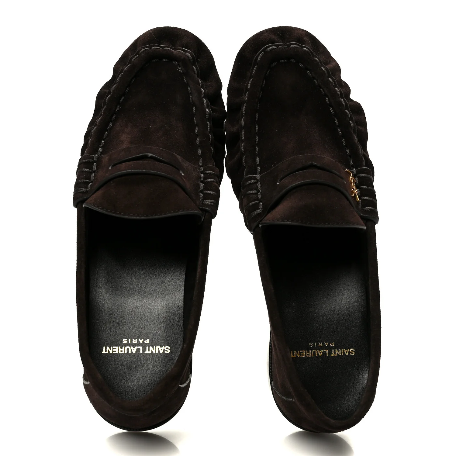 Suede Le Loafer 15 Penny Slippers 37 Dark Chocolate