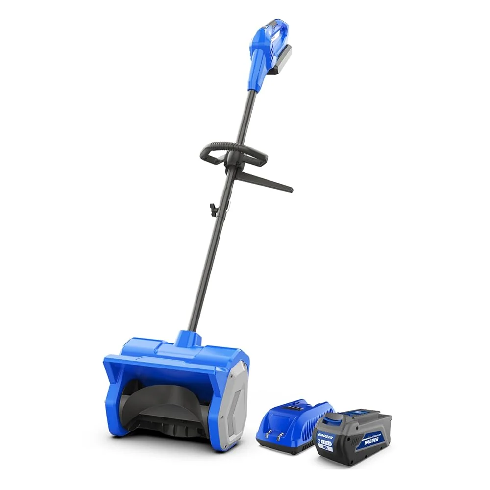 Wild Badger Power 40V Cordless Electric Snow Shovel, 12-Inch Brushless
