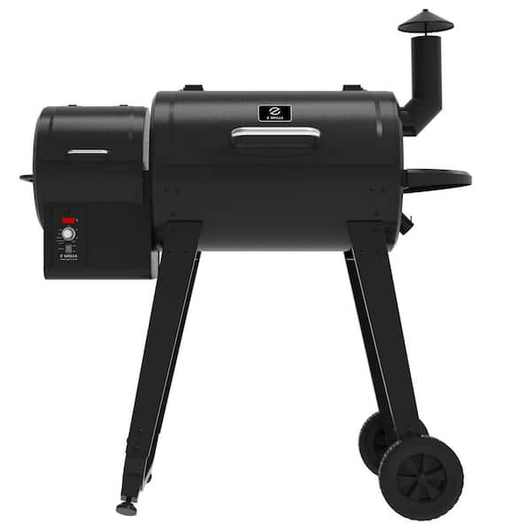 459 Sq. In. Pellet Grill and Smoker in Black