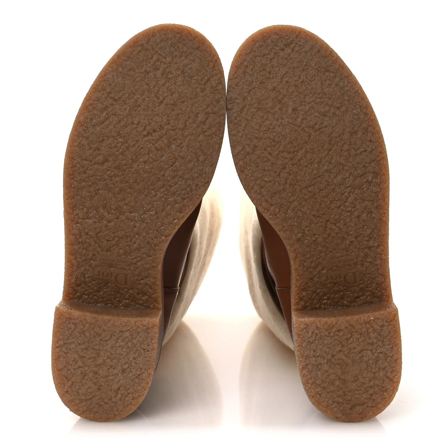 Calfskin Shearling D-Furious Boots 40.5 Dark Tan