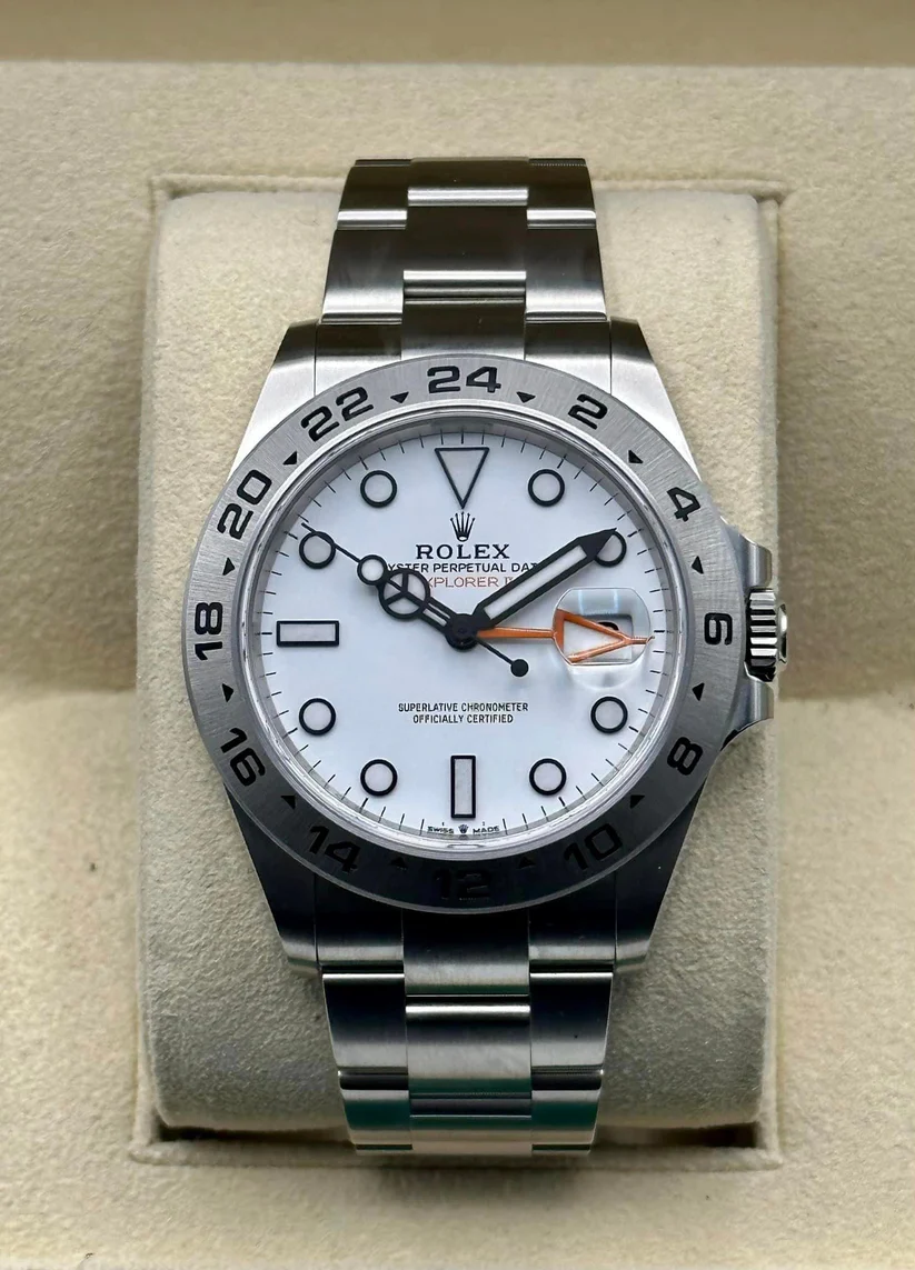 [Super Clone]Rolex Explorer II 226570 42mm White Dial Men’s Watch
