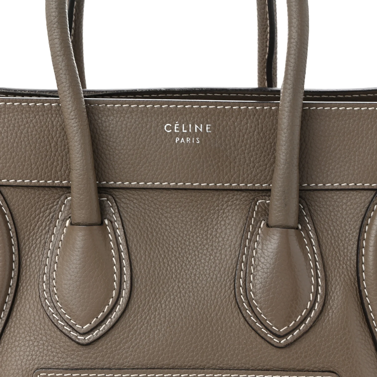 Drummed Calfskin Micro Luggage Souris