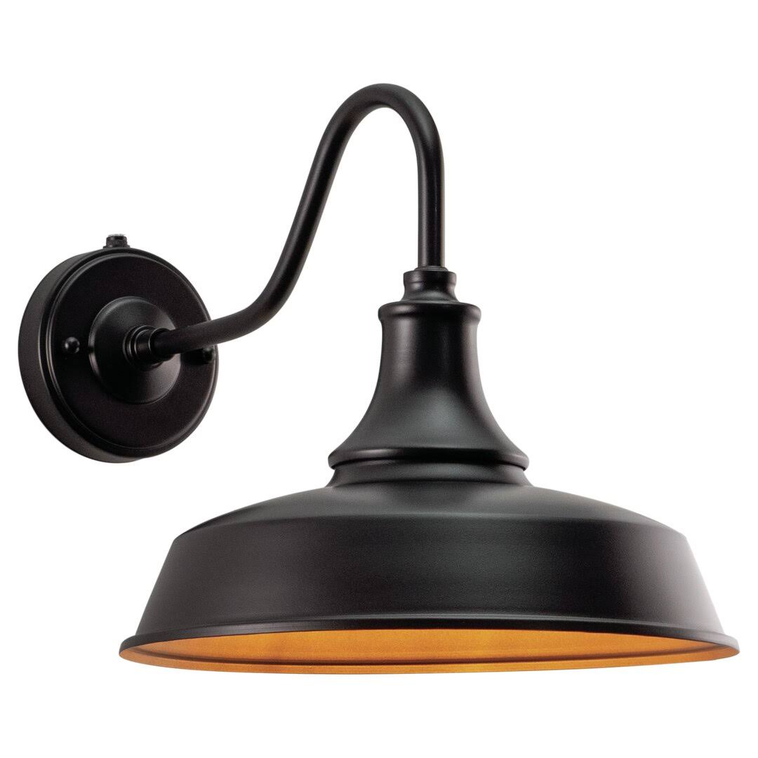 Gunnora 1 - Bulb Integrated LED Outdoor Barn Light with Dusk to Dawn Andover Mills Fixture Finish: Dark Bronze, Size: 11.5