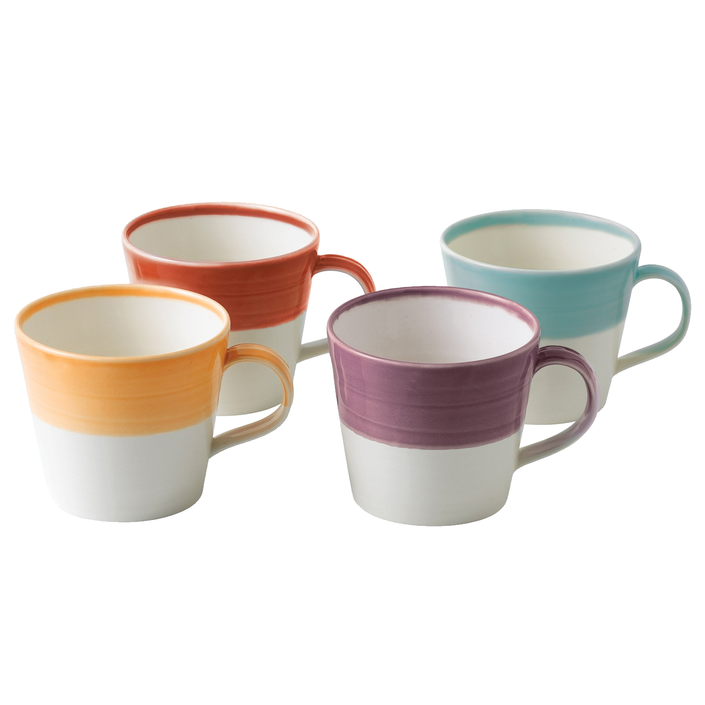 1815 Bright Colours Mugs, Set of 4