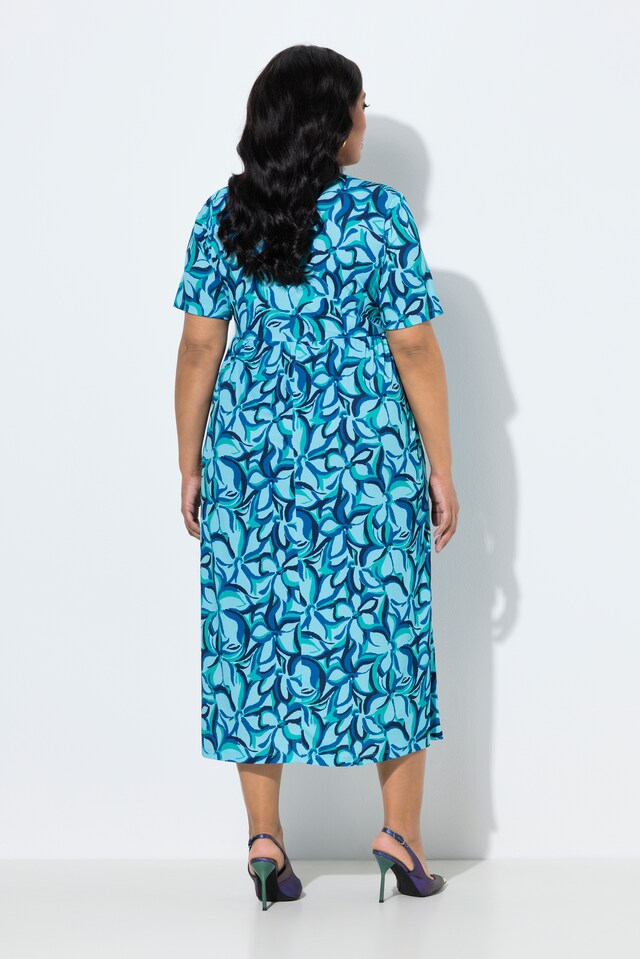 Matte Jersey Impressionist Floral Pocket Dress