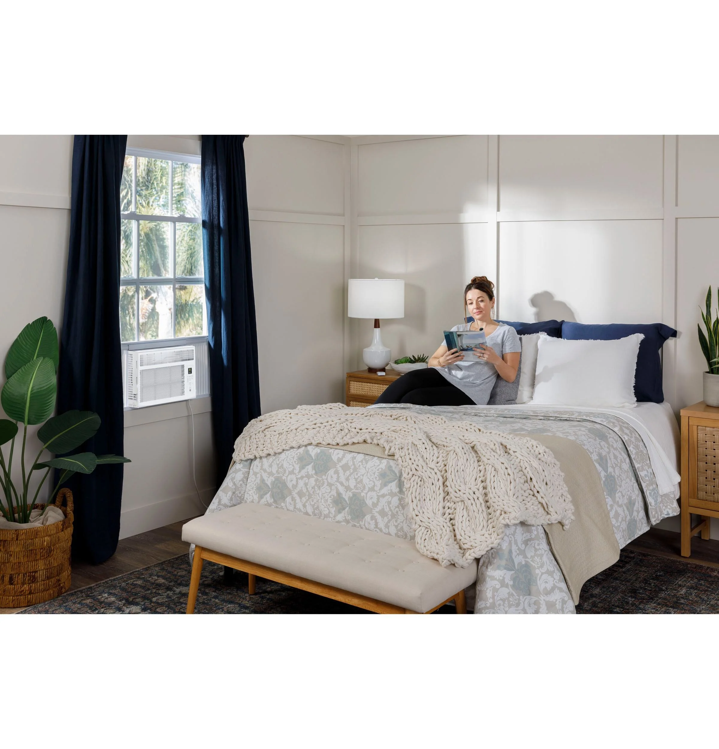 GE 5, 000 BTU Window Air Conditioner for Small Rooms up to 150 Sq Ft, White