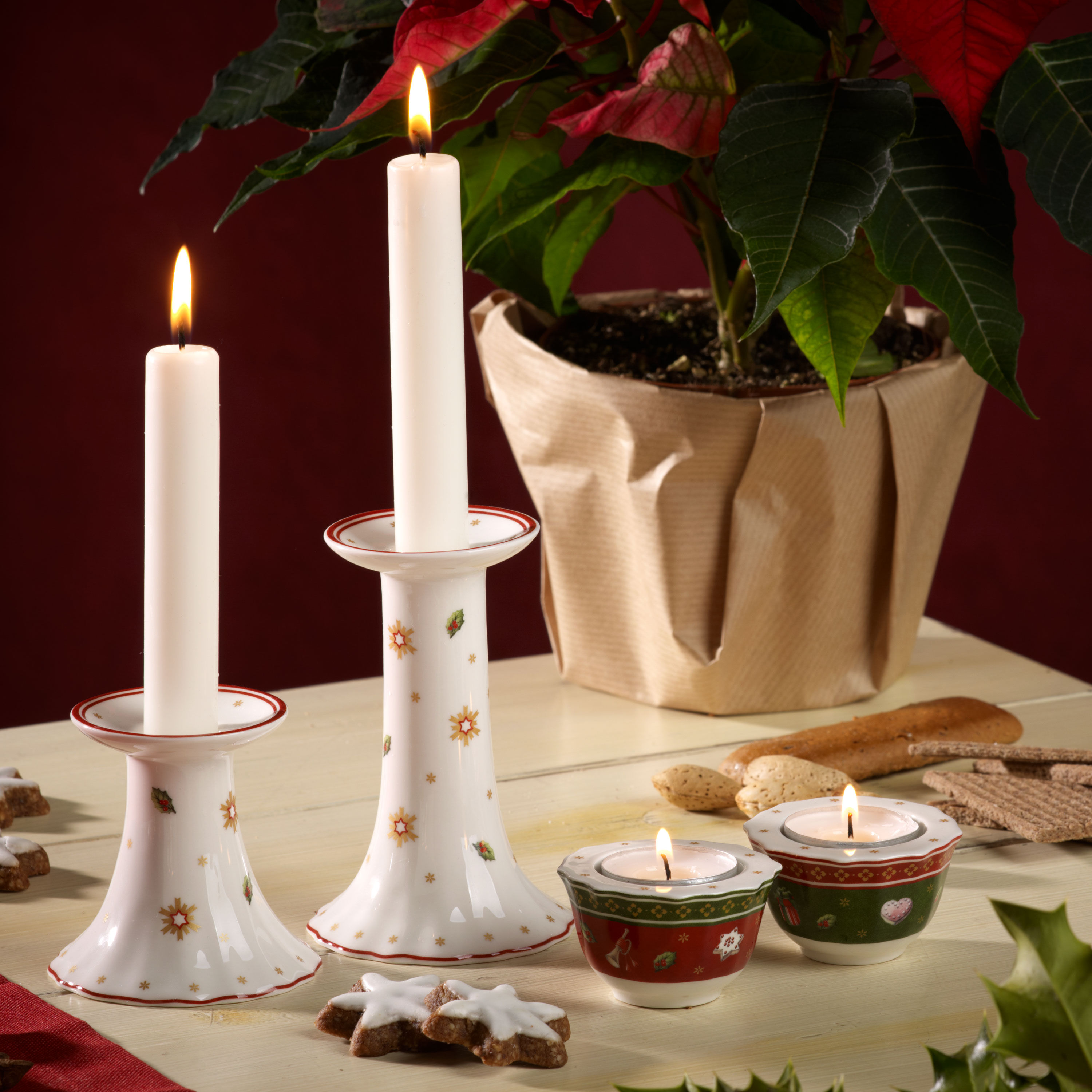 Toy's Delight Tealight holder - White, 2.4'' x 1.5''