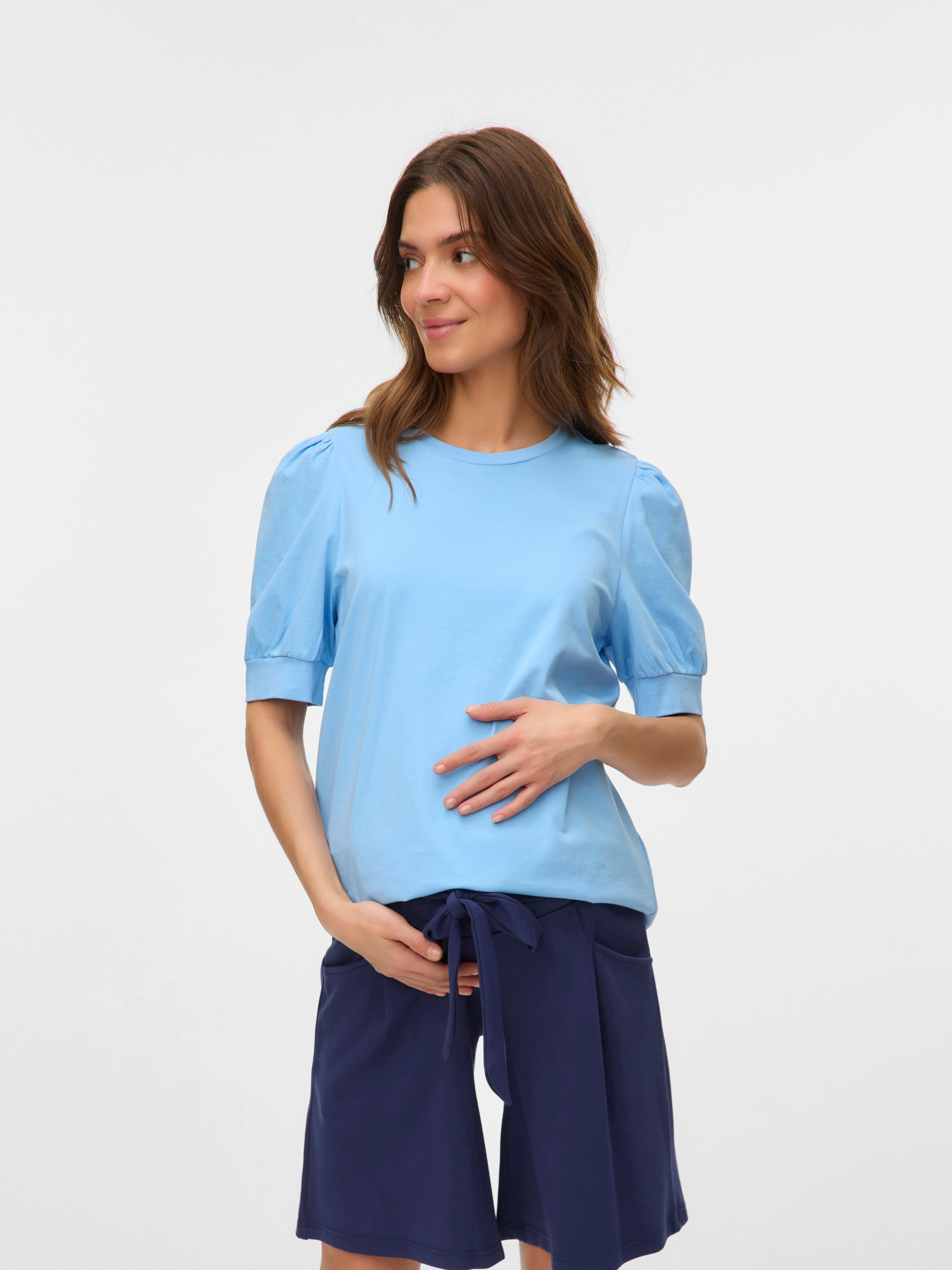 VERO MODA® Regular Fit Round Neck Balloon sleeves T-Shirt
