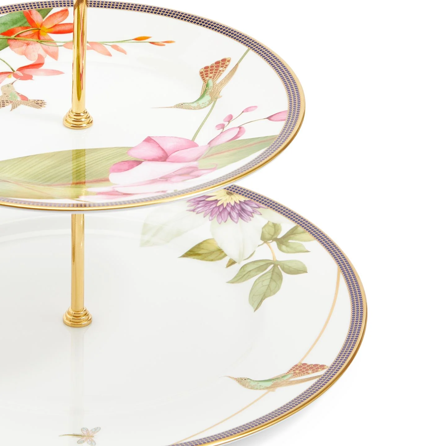 Hummingbird 2 Tier Cake Stand