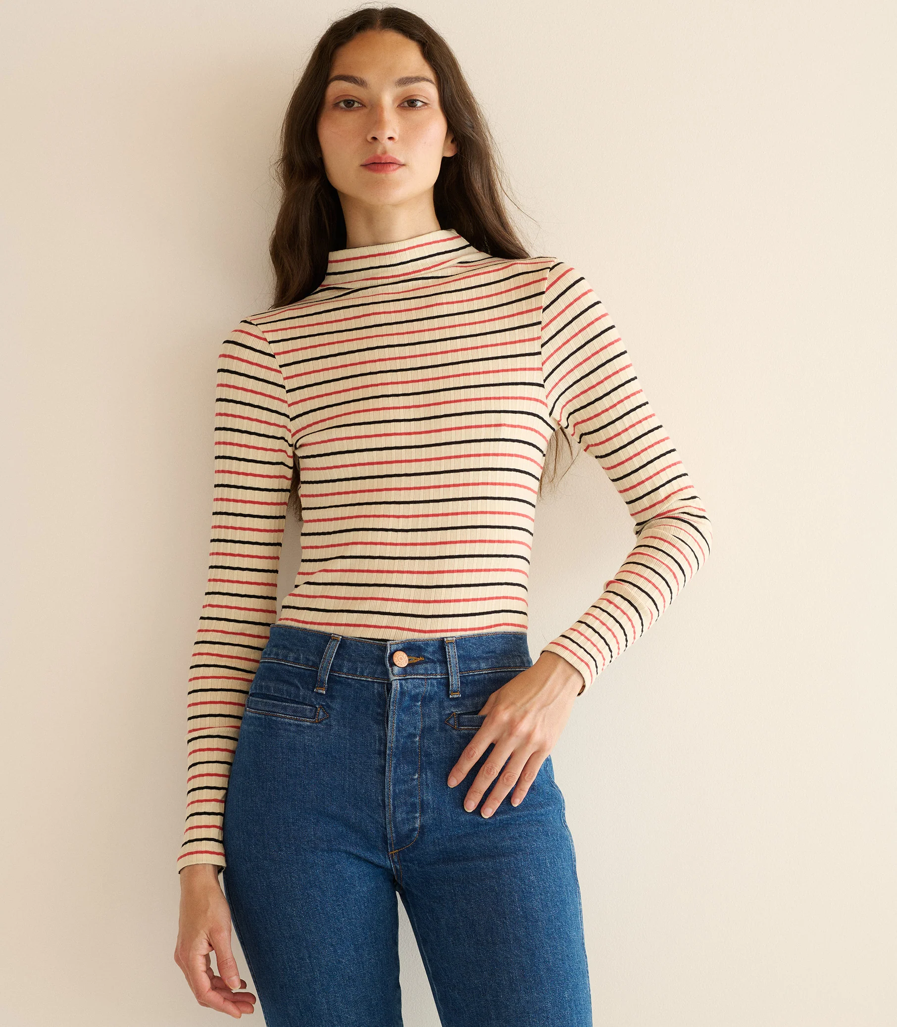 GINEVRA TEE -- RIVIERA STRIPE