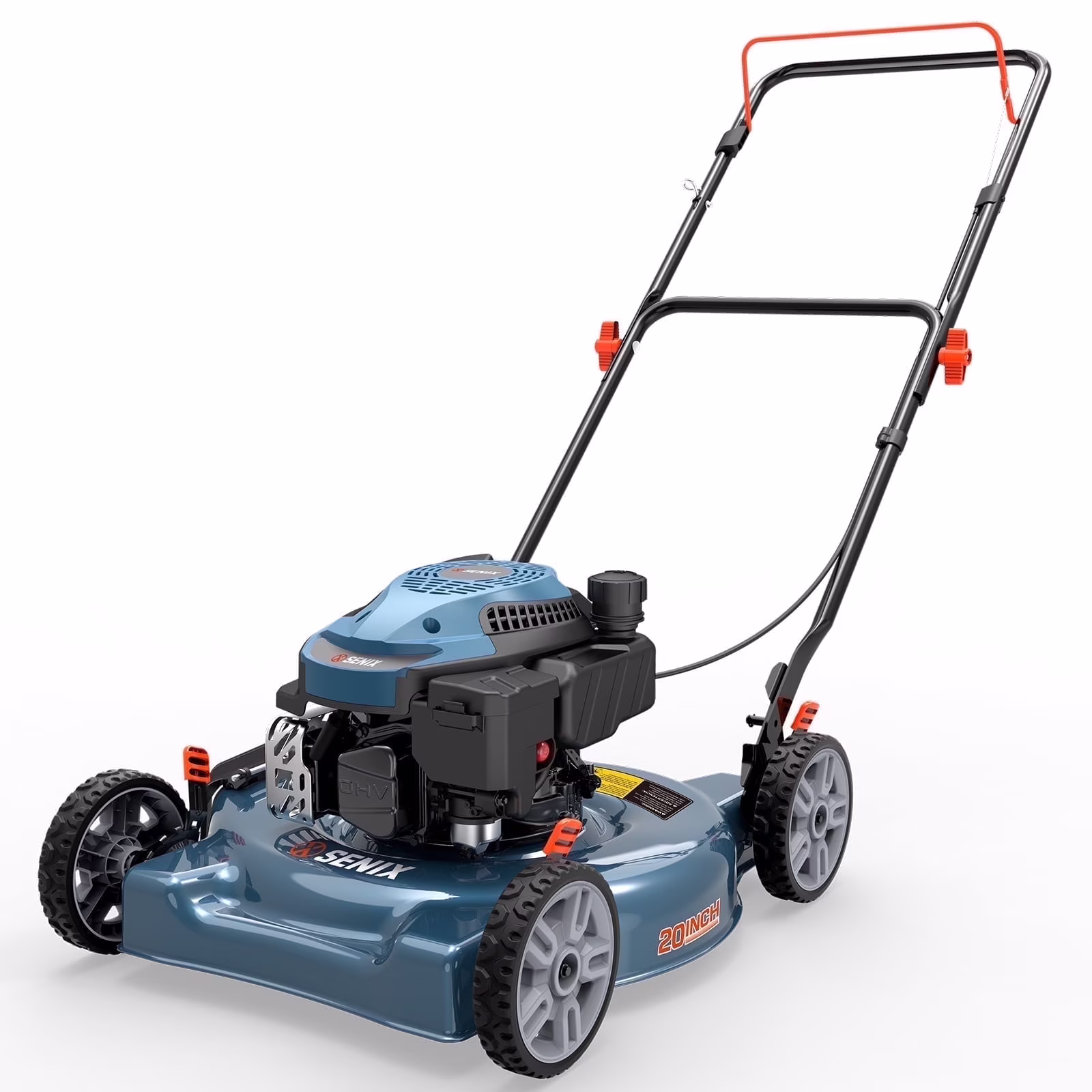 Gas Lawn mower, 18in Cutting Blade / 19in Cutting Deck, 144cc 4-Cycle Engine Push Mower with Side Discharge(18 in) - Image 5