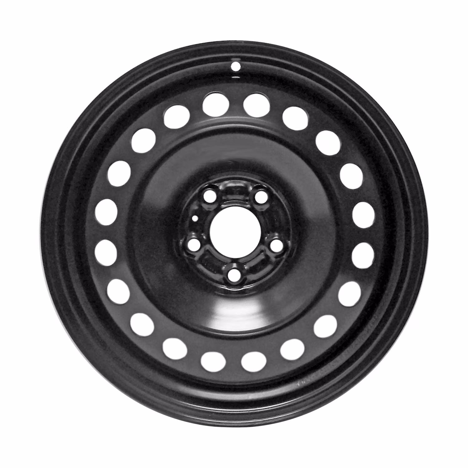 New Aftermarket Painted Black Steel Wheel 17 x 7 20 Hole Style fits 2014-2021 Jeep Cherokee