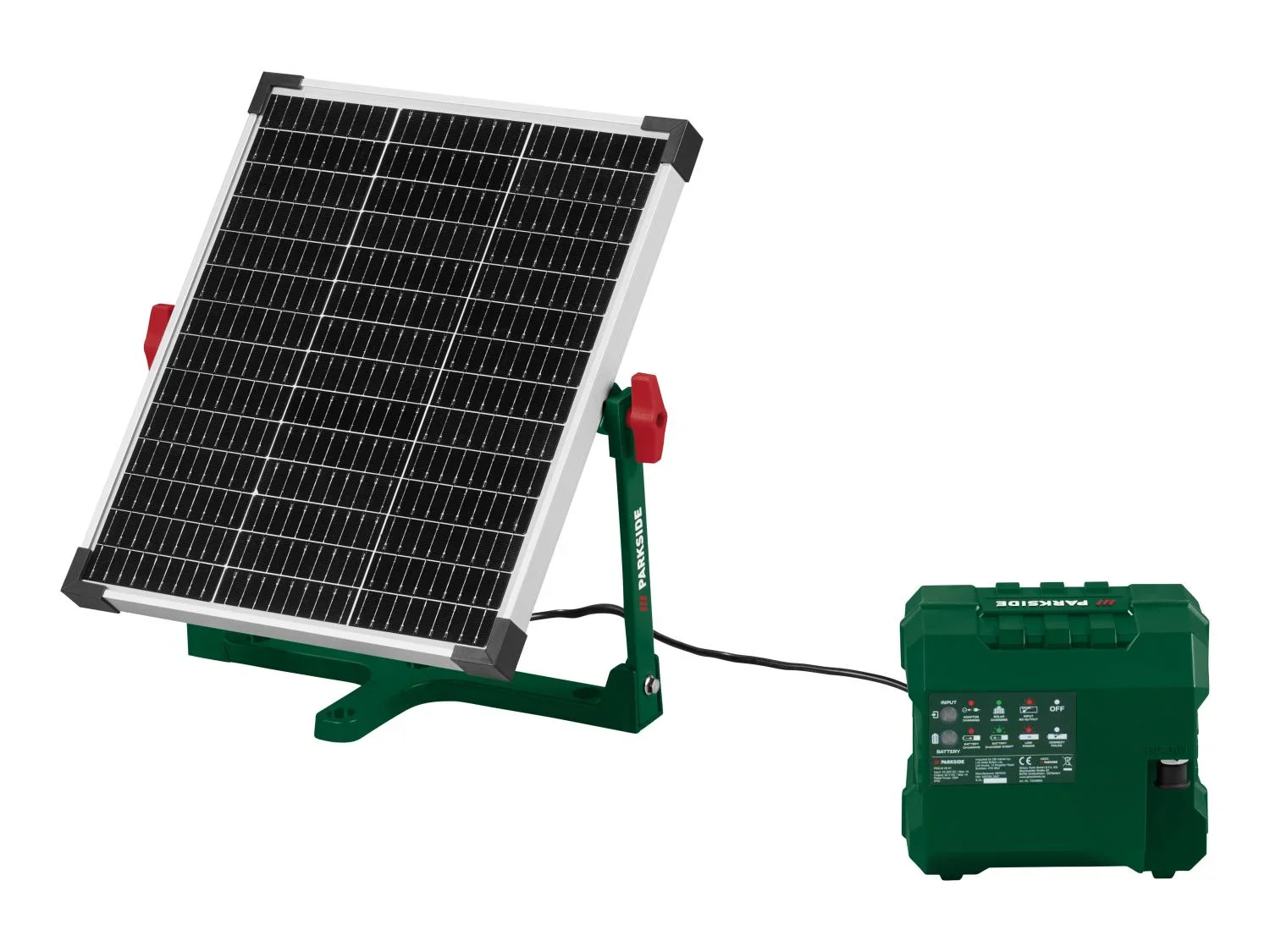PARKSIDE Station de recharge solaire sans fil pour tondeuse robot PASLM 25 A1, 20 V