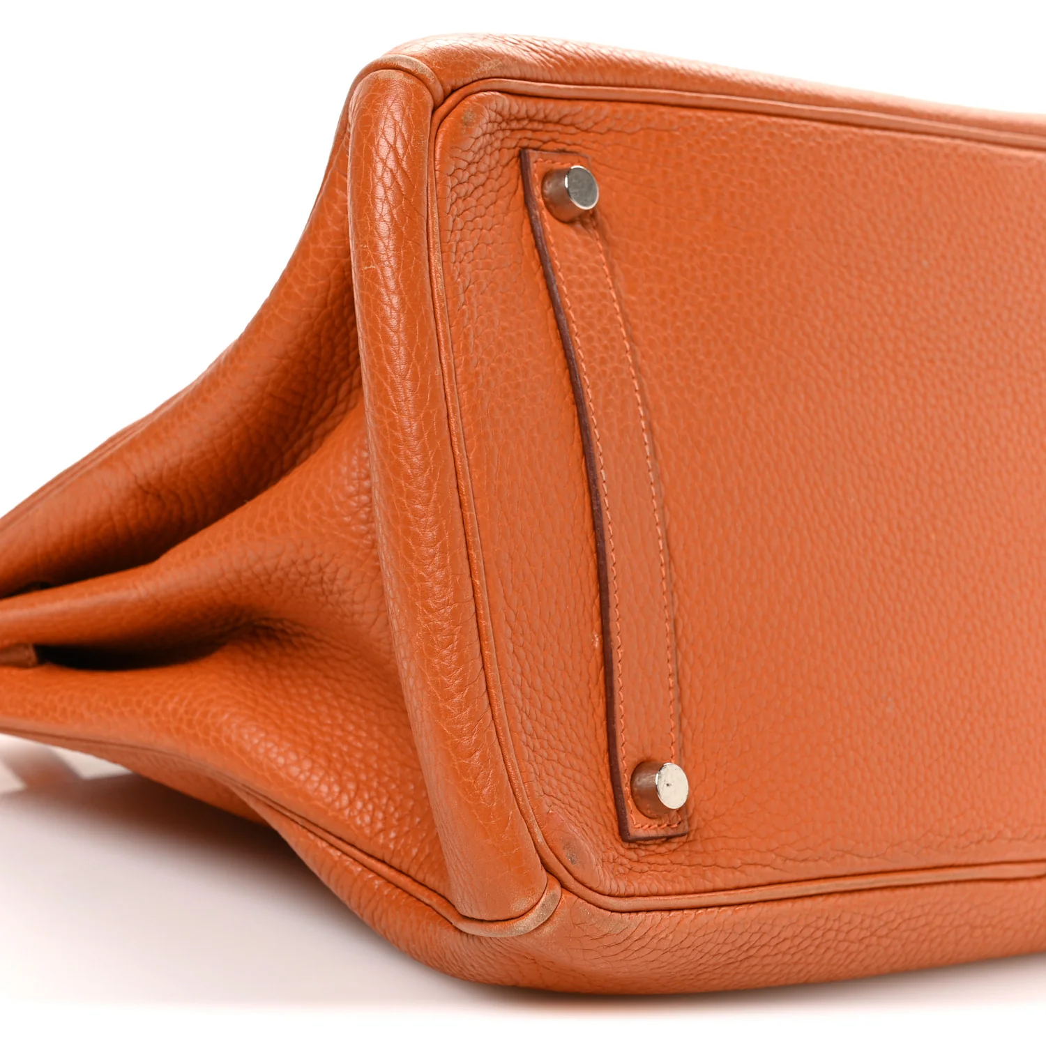 Taurillon Clemence Birkin 35 Orange