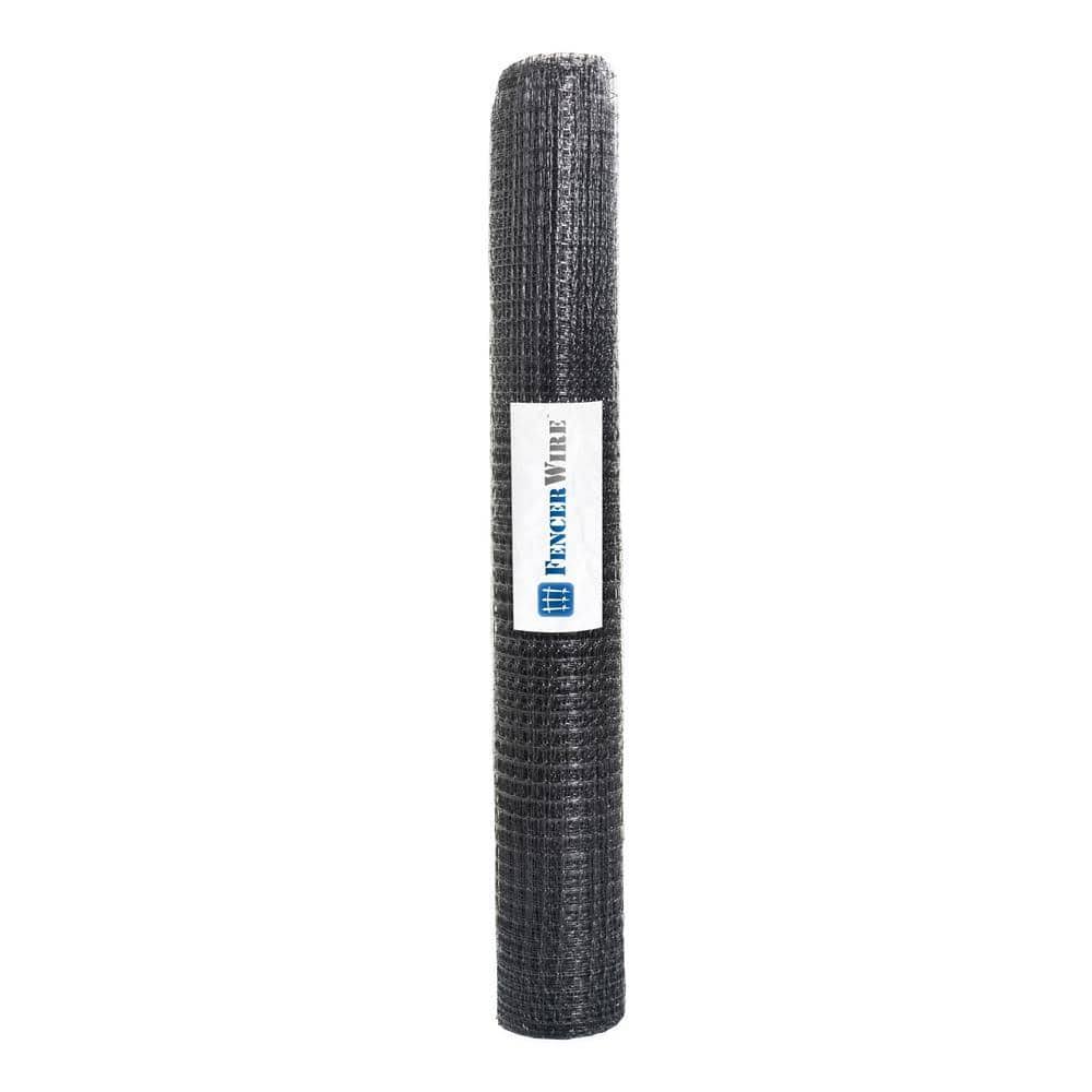 Fencer Wire 7 ft. x 100 ft. x 3/4 in. Black Plastic Deer/Bird/Rodent Block Garden Netting
