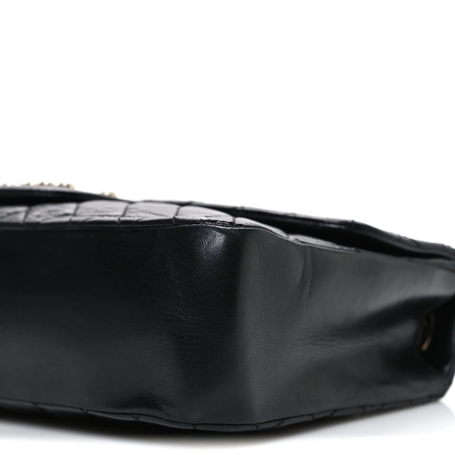 Lambskin Medium Westminster Pearl Flap Black