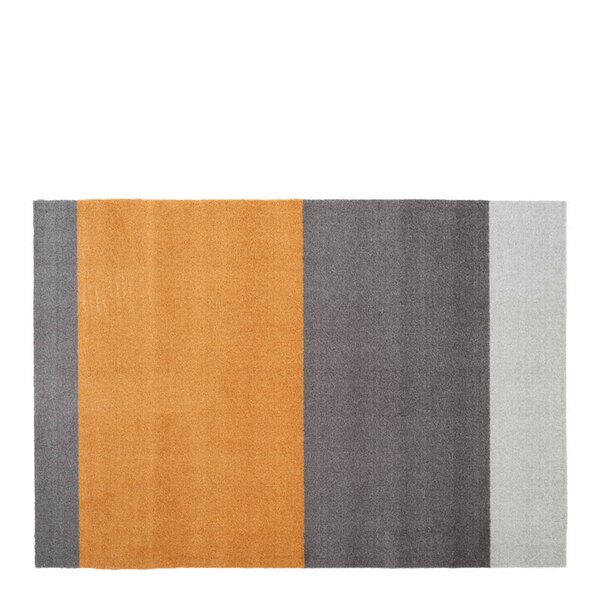 Stripes horisontal gulvmatte 130x90 cm dijon/grey