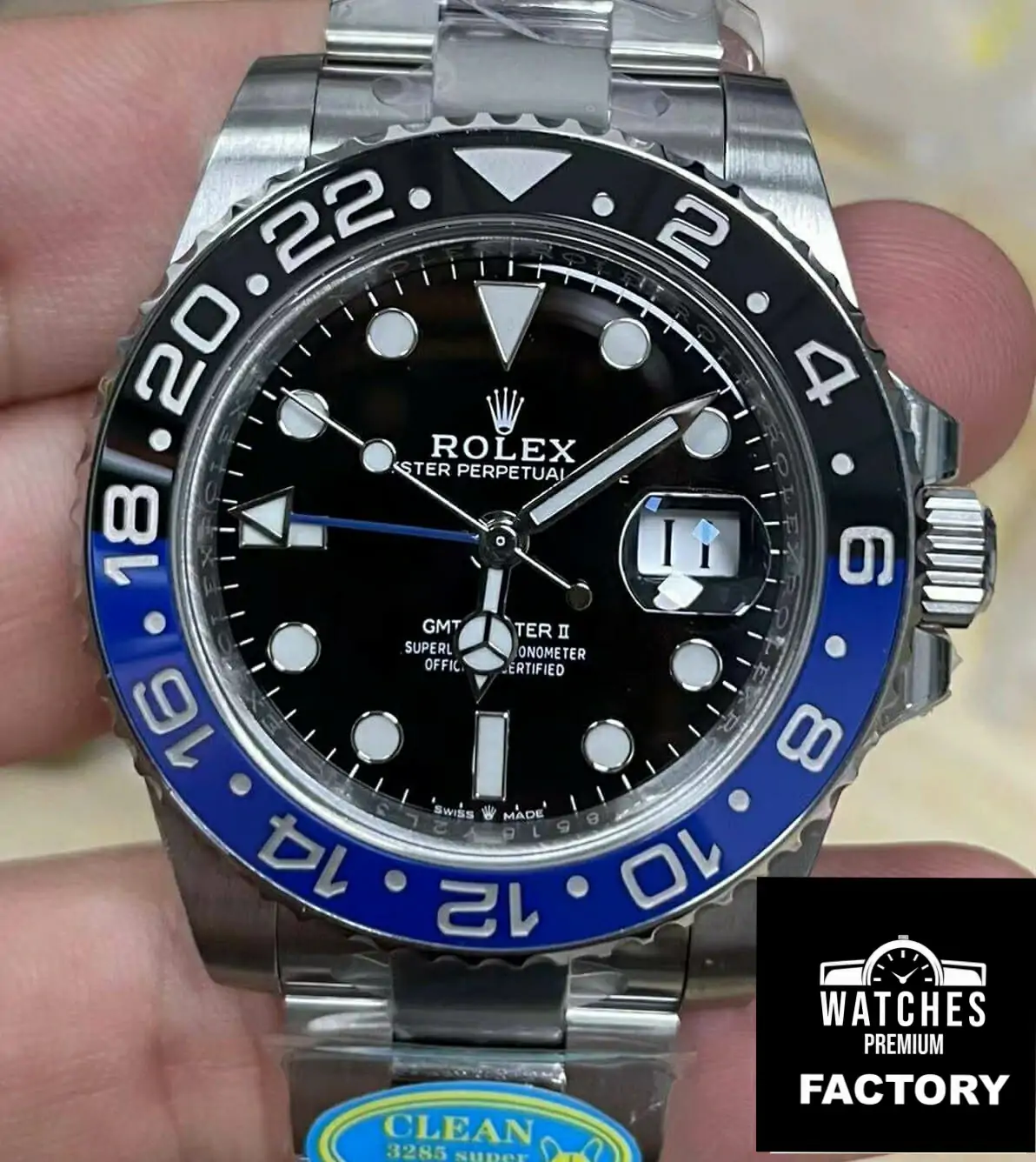 Rolex GMT Master II M126710blnr-0003 Clean Factory V3 Stainless Steel