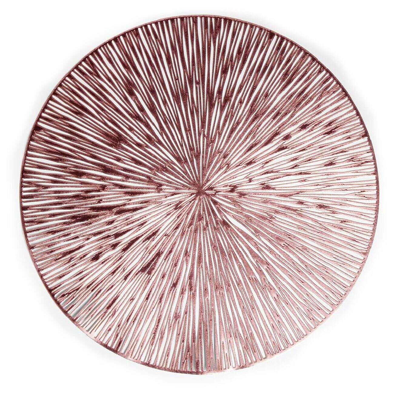 Set de table rond brillant rose ou doré Ø38cm