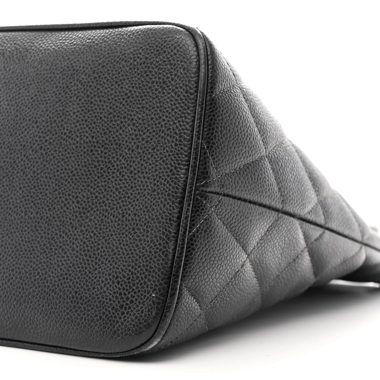 Caviar Quilted Medallion Tote Black