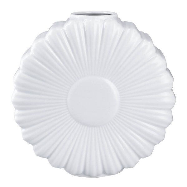 Flower vase prestekrage 21 cm hvit