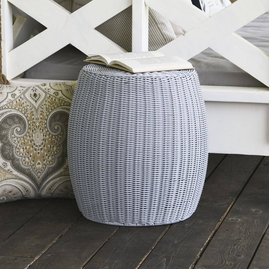 Baudette Drum with Storage Beachcrest Home Color: Gray