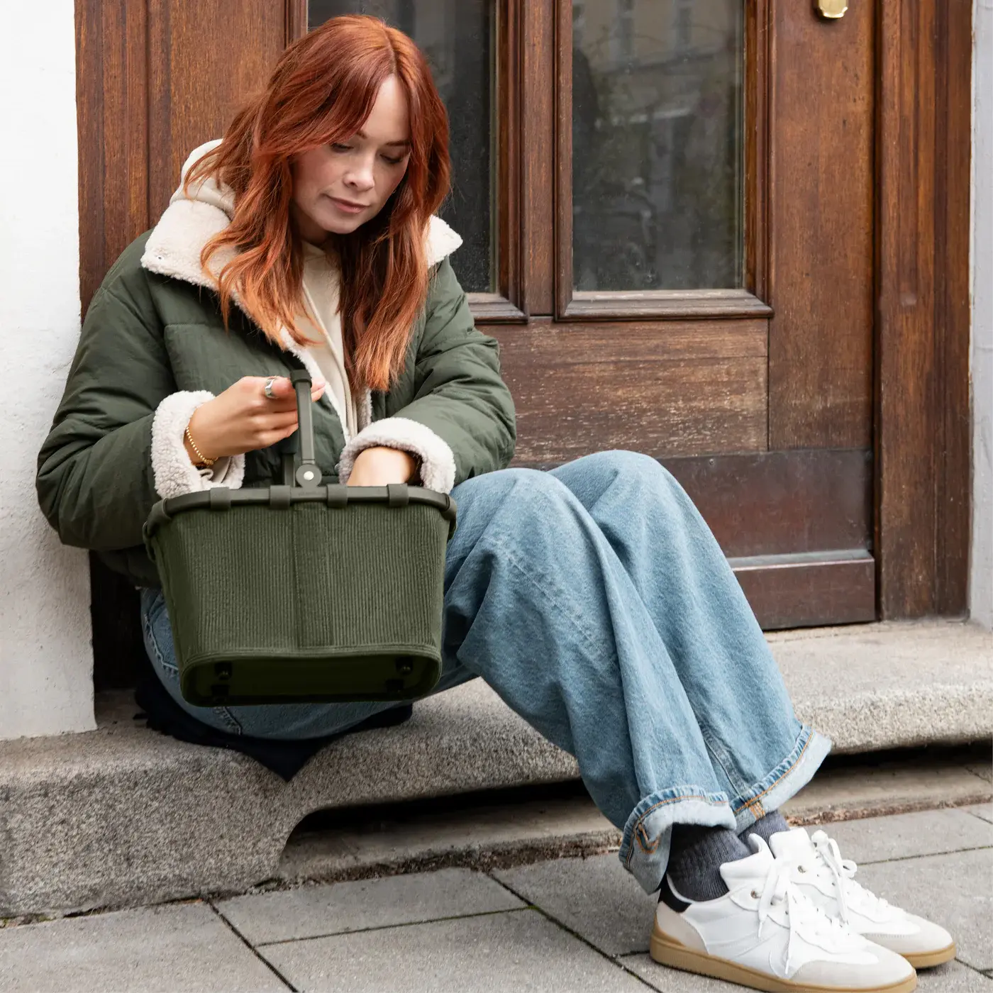 carrybag XS cord dark matcha