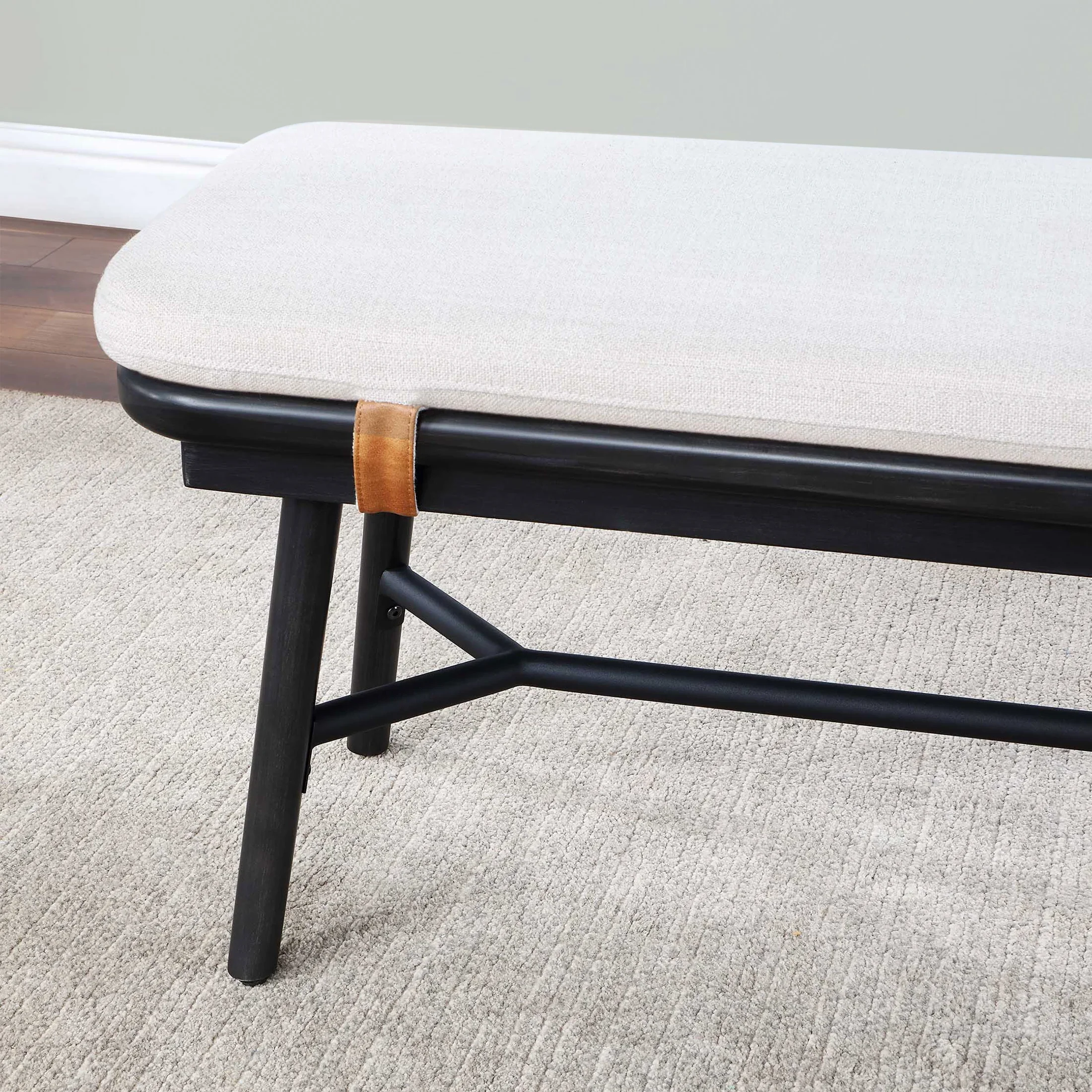 Better Homes & Gardens Springwood Dining Bench, Natural Finish