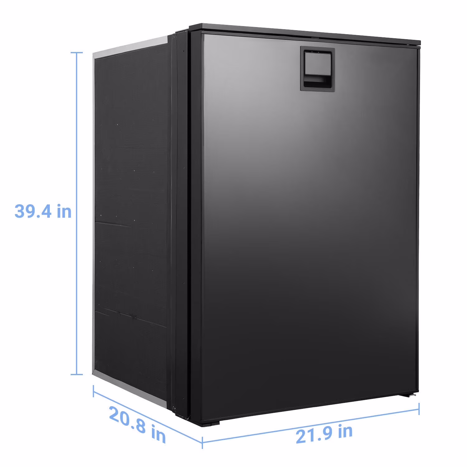 Smad 4.5 cu ft/130 L DC 12/24V RV Refrigerator with Freezer Compact Portable Fridge