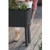 Keter Splendor 31.7 Gallon Raised Garden Bed with Self Watering and Drainage, Grey