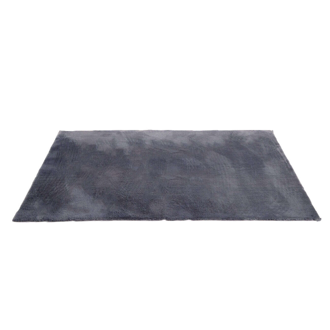 Tapis fausse fourrure gris 90x130cm
