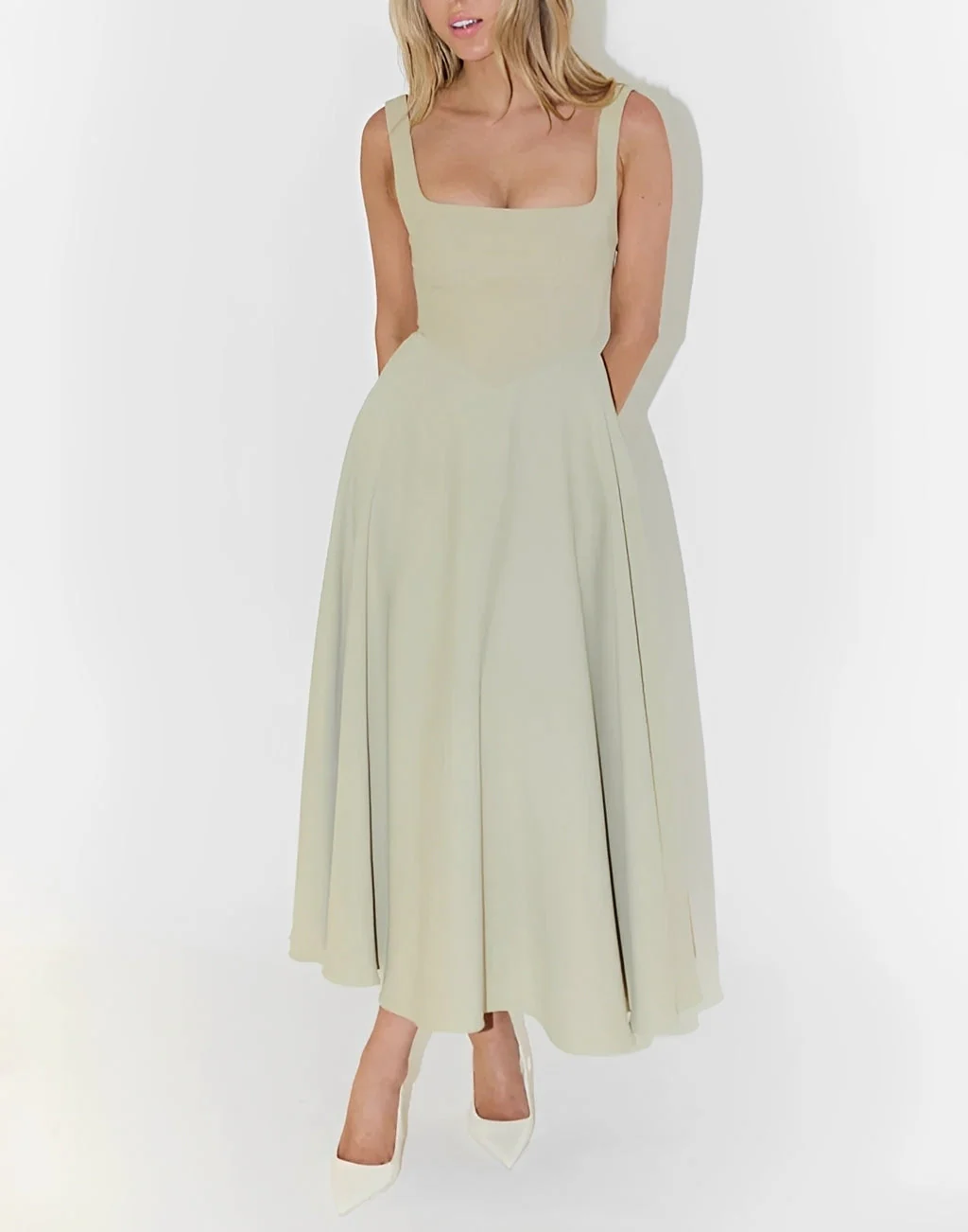 Shelley - Robe midi sans manches