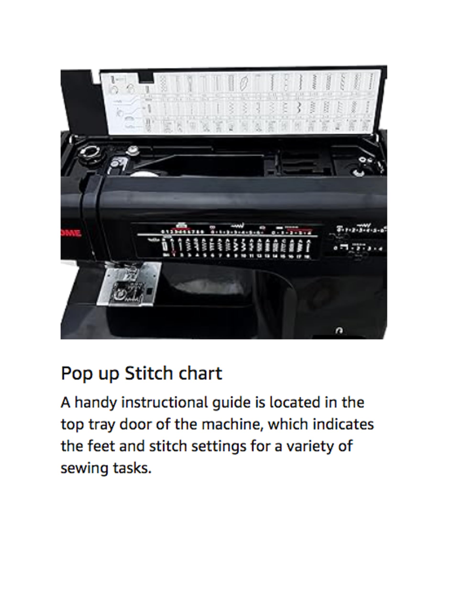 HD 5000 Black Edition Heavy Duty Sewing Machine | Die-Cast Aluminum Body, 18 Built-in Stitches Incl. One-Step Buttonhole, Free Arm, One-Hand Needle Threader, 7 Presser Feet