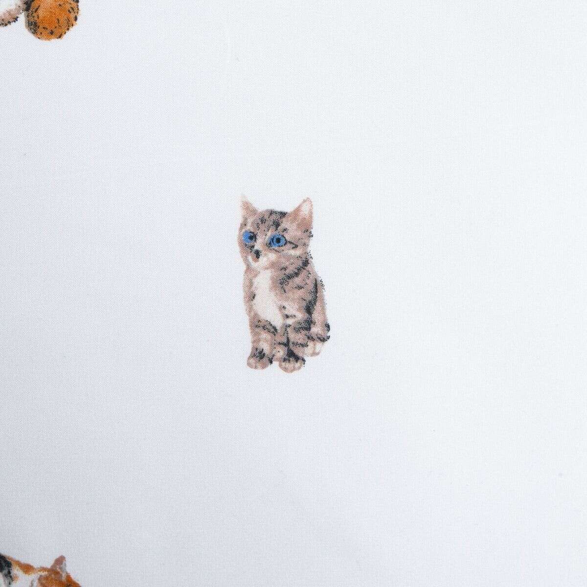 POŚCIEL GATTINO z mikrofibry w kotki 220X200 2X[50X60]