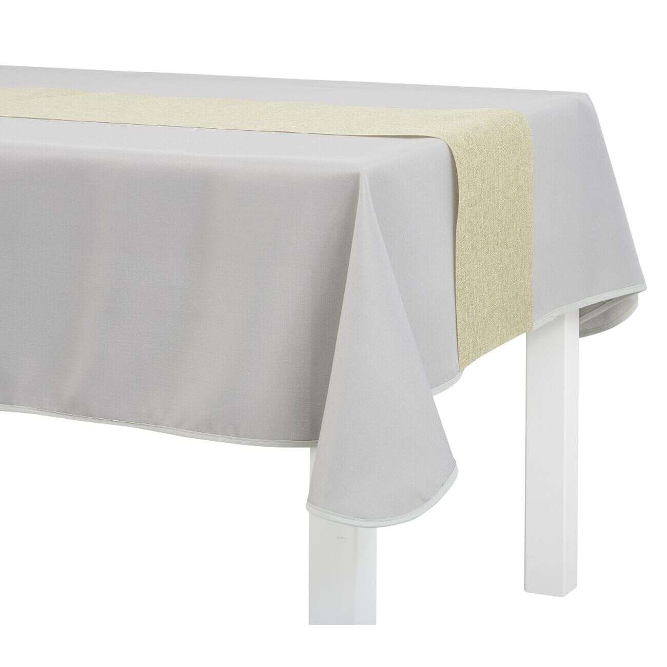Chemin de table en polyester effet jute
