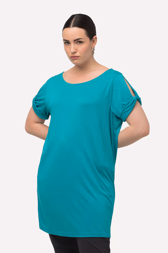Cutout Detail  Short Sleeve Top