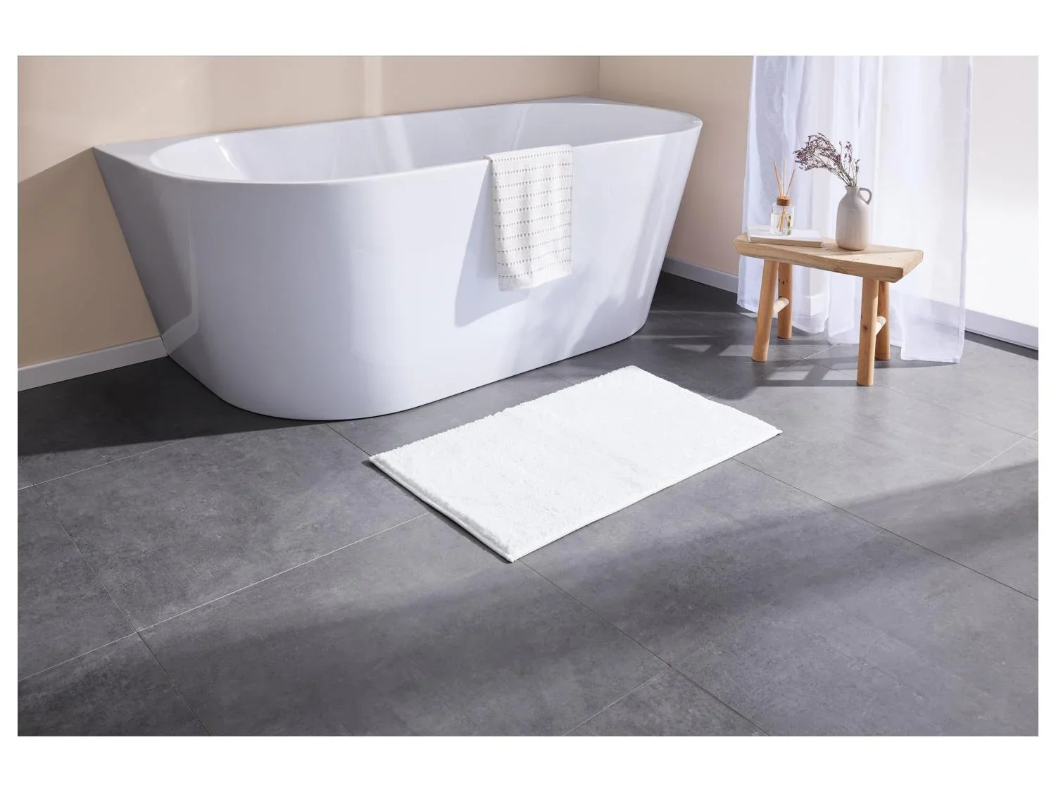 LIVARNO home Tapis de bain, 60 x 90 cm