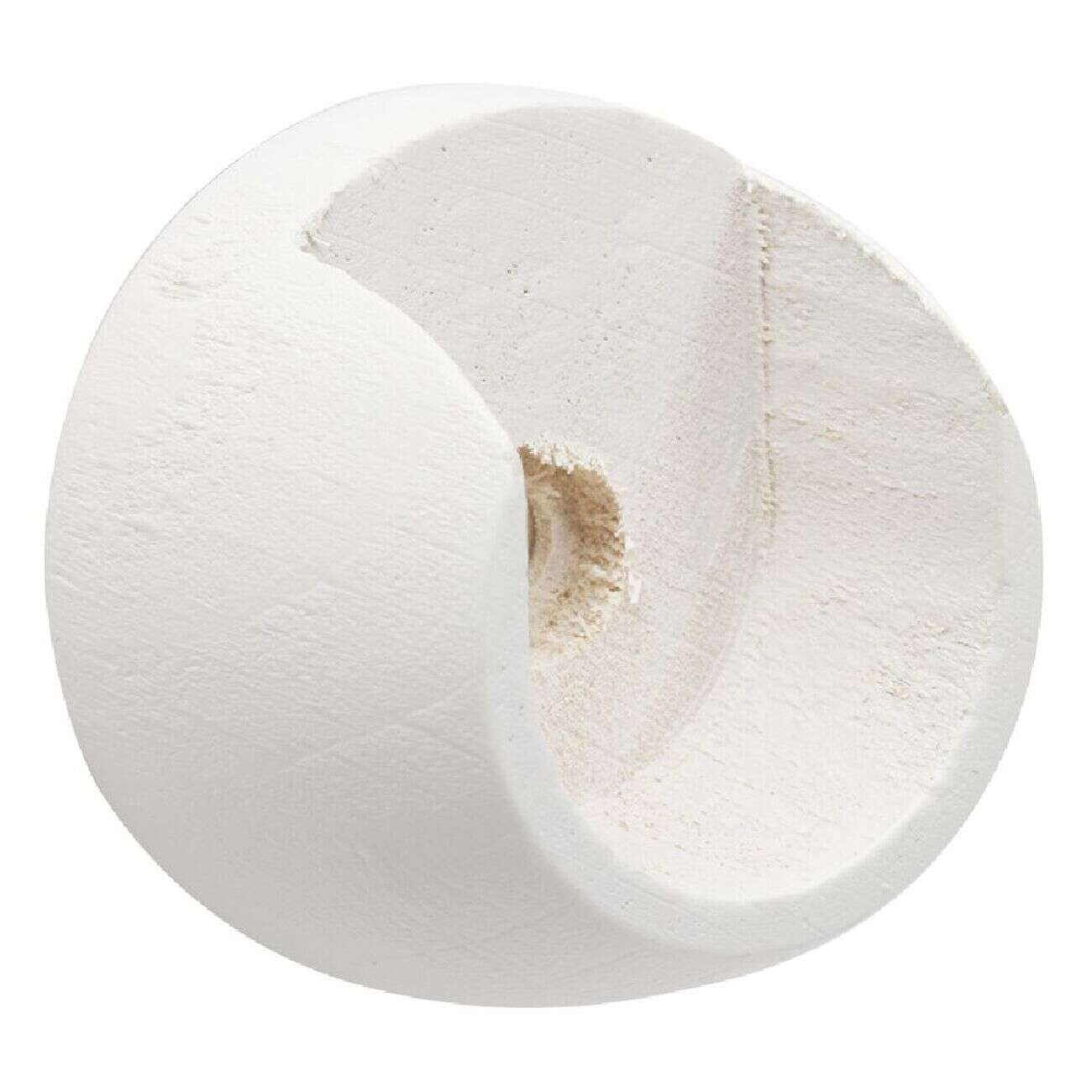 Support pour tringle naissance en bois Blanc Ø20mm x2