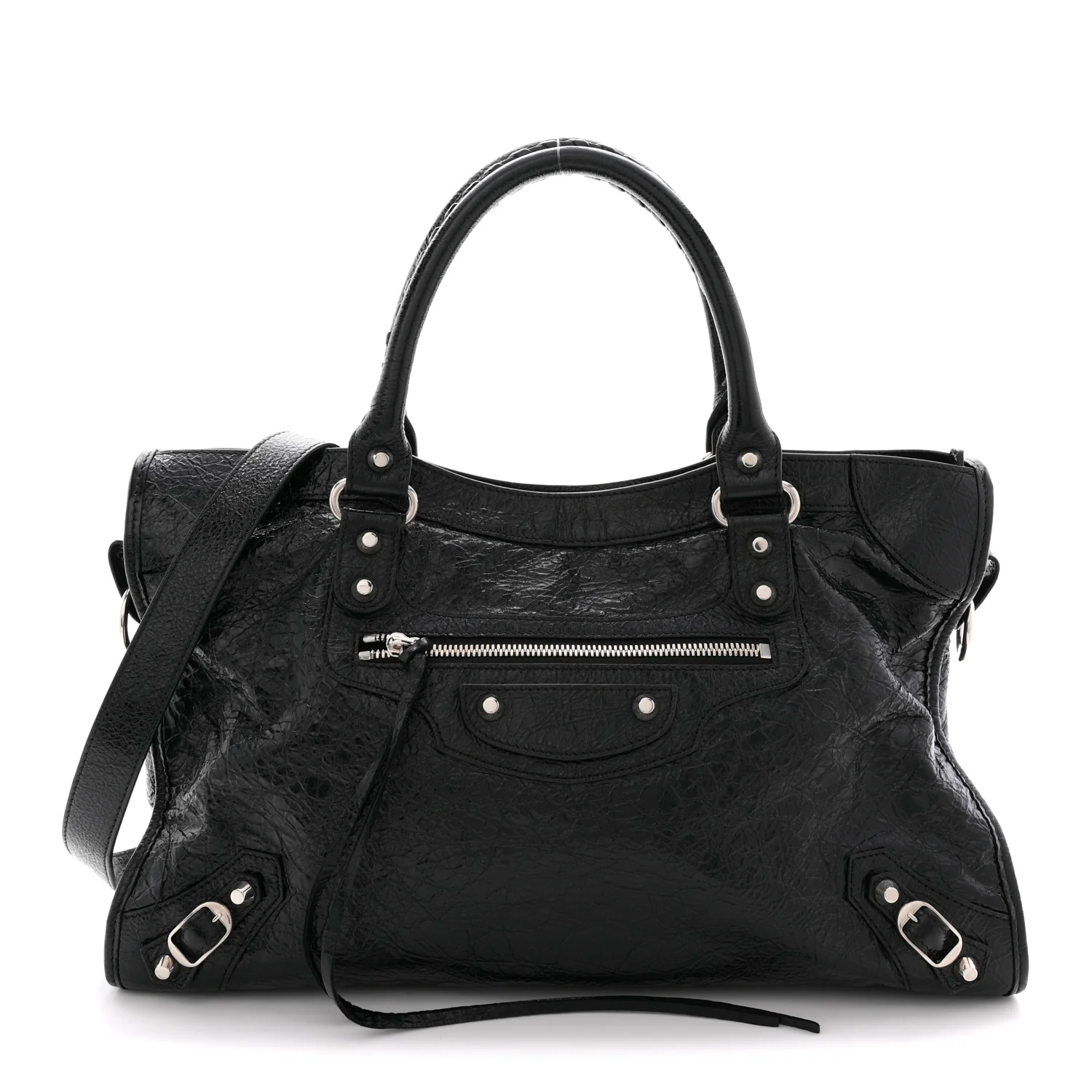 Agneau Arena Silver Hardware Medium Le City Black