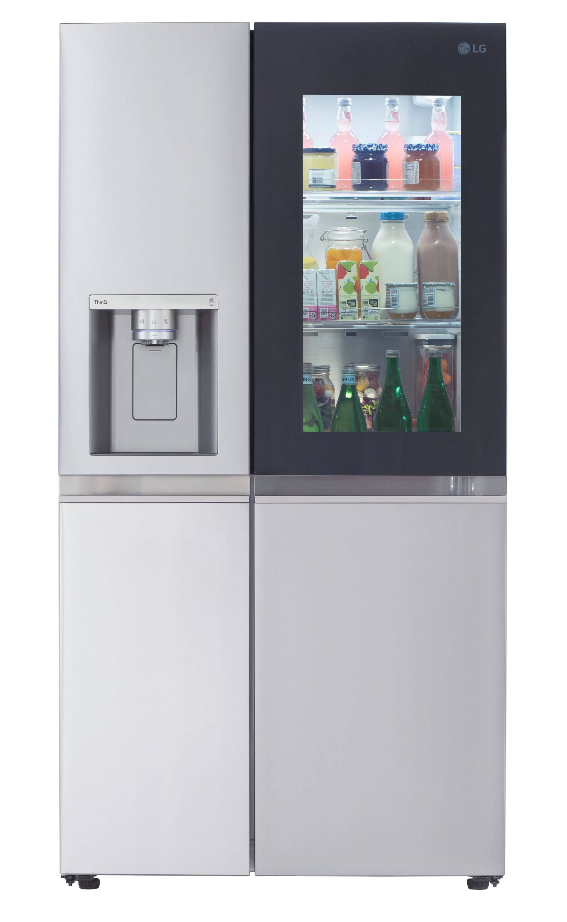 LG 27 Cu. ft. Side-By-Side InstaView Refrigerator Stainless Steel
