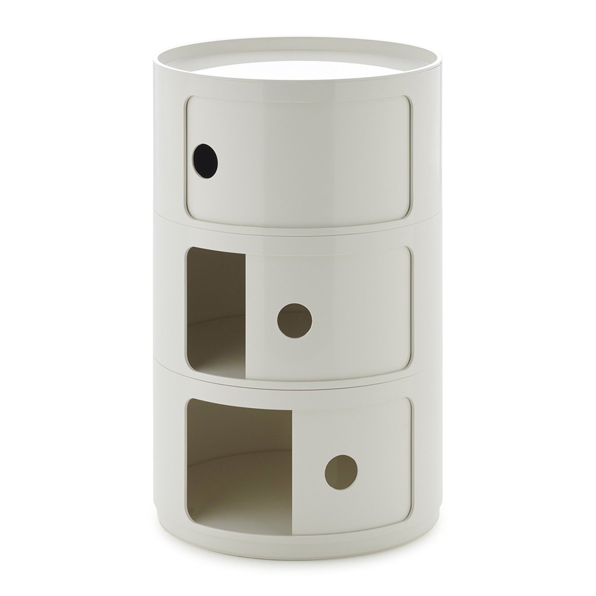 Kartell Componibili Kast Ø 42 cm - 3 Modules - Wit