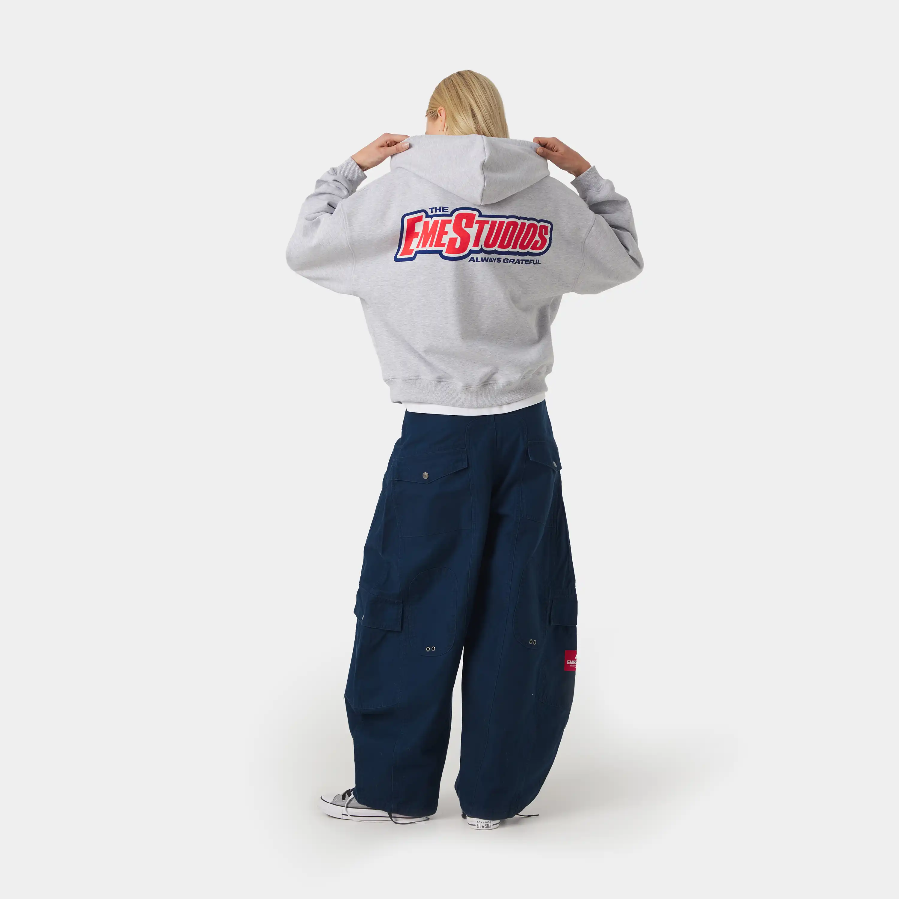 Shining Grey Oversized Hoodie