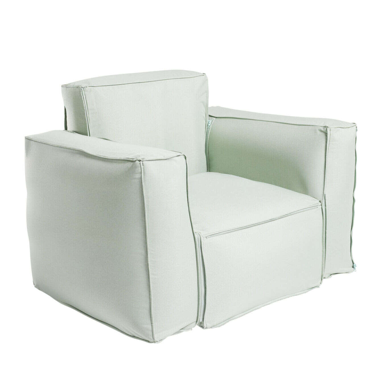 Accoudoir gonflable Burbuja x2 modulable déperlant déhoussable vert 70x20xH55cm