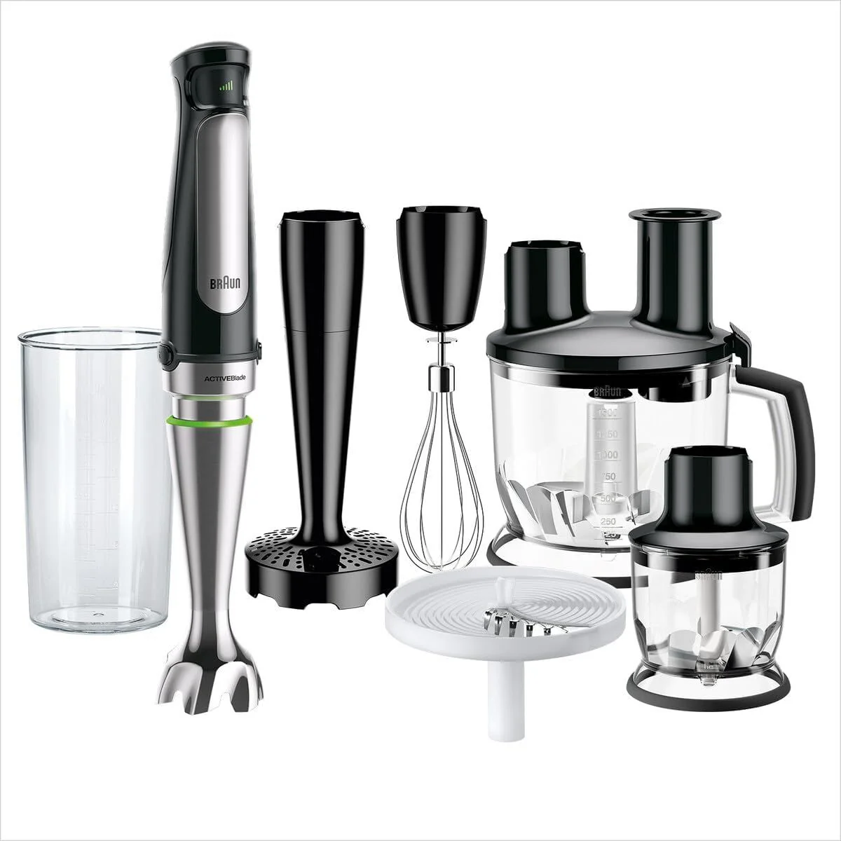 Braun MultiQuick 7 Hand Blender MQ7087X with ActiveBlade, Black