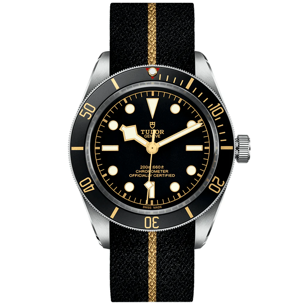 [Super Clone]Black Bay 58 39mm Black Dial & Bezel Automatic Fabric Strap Watch