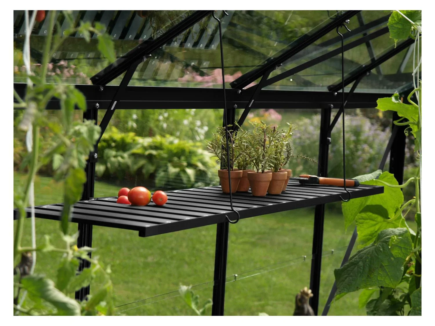 Vitavia tagre pliante pour serre, 120 x 30 x 34 cm