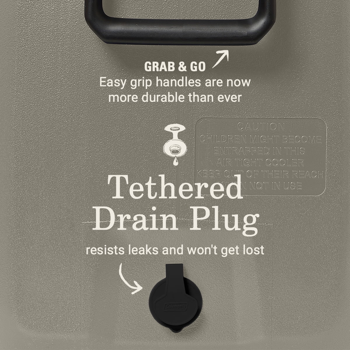 316 Series 150QT Hard Chest Cooler, Silver Ash(Gray) - Image 5