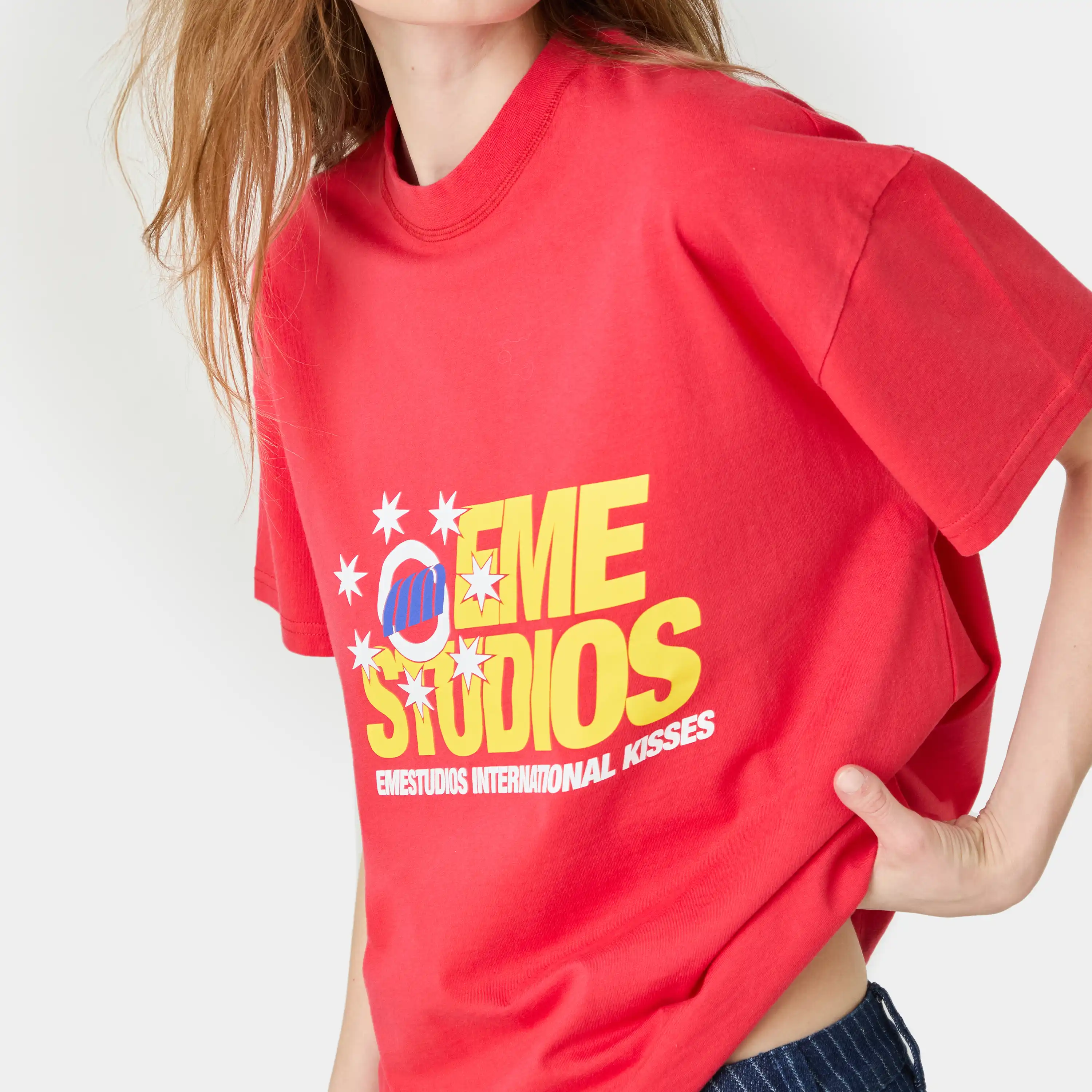 Euro Star Cherry Oversized Tee